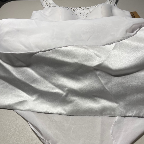 Light In The Box White Party, Formal, Wedding Dress. Sleeveless. Bling. NWT - Picture 13 of 13